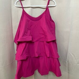 SHEIN Pink Layered Mini Dress